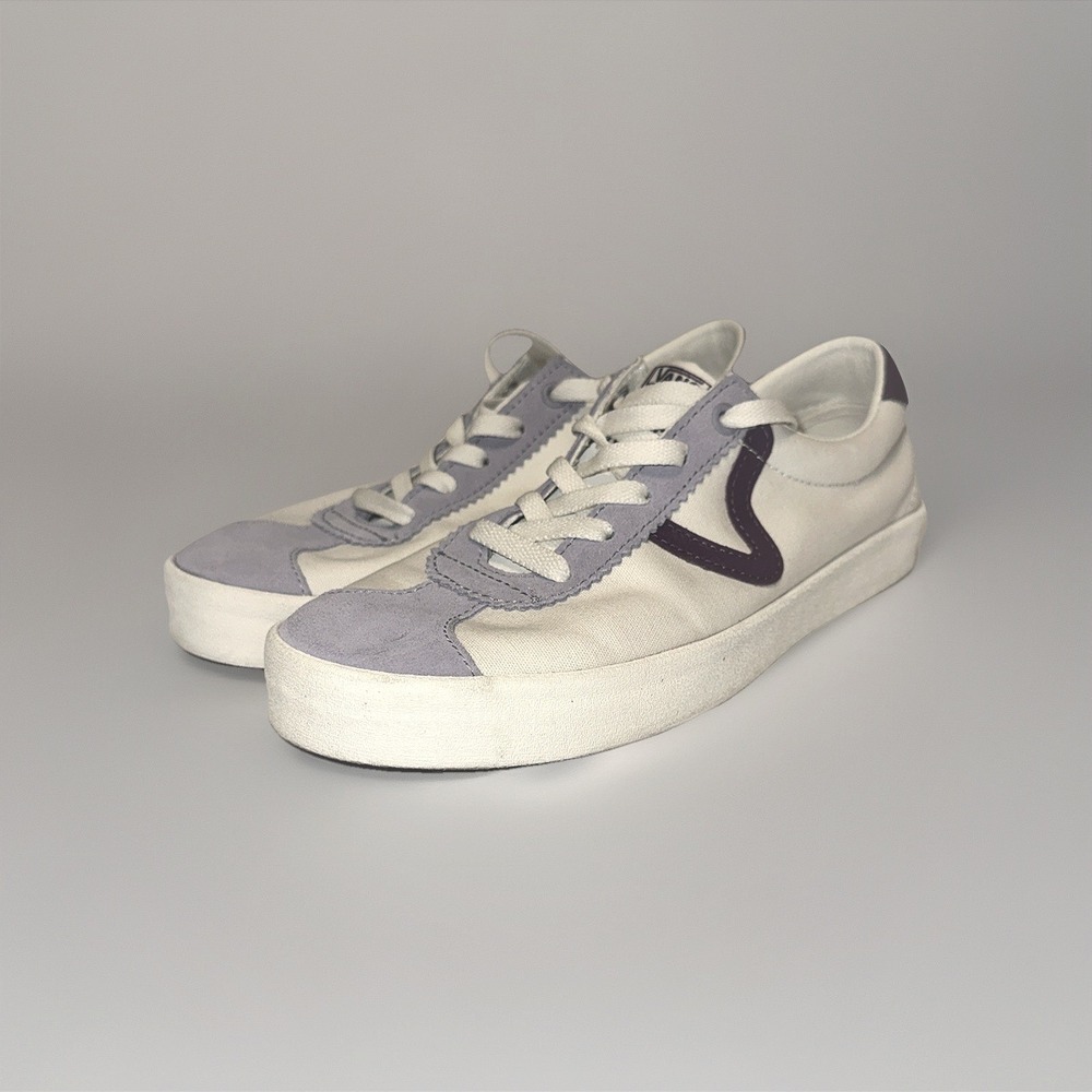 Vans Tri-Tone Sport Low Skate Shoes Purple US M 7/W 8.5 Pre Owned